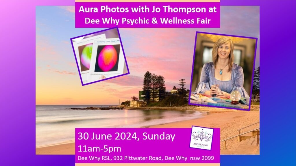 Event: Dee Why Psychic & Wellness Festival – Aura Photos With Jo Thompson