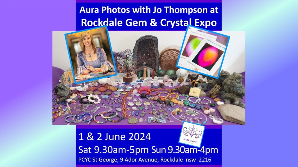 Event: Rockdale Gem & Crystal Expo – Psychic Readings & Aura Photos With Jo Thompson