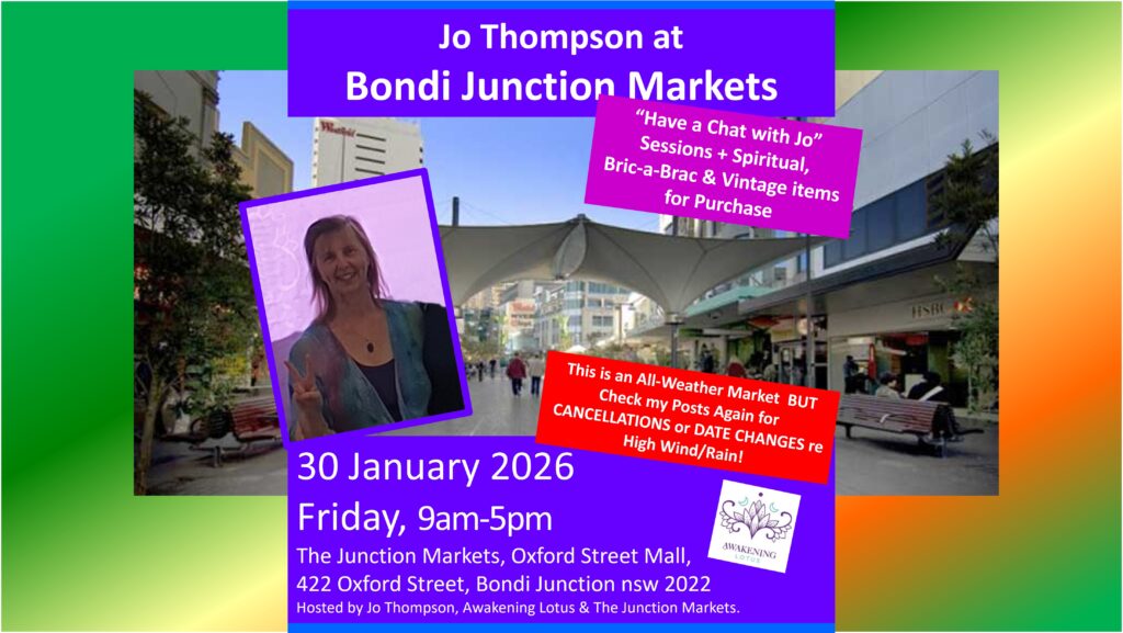 Event: Bondi Junction Markets (30 Jan 2026) With Jo Thompson