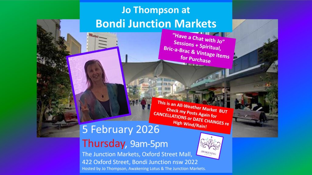 Event: Bondi Junction Markets (THURSDAY - 5 Feb 2026) With Jo Thompson