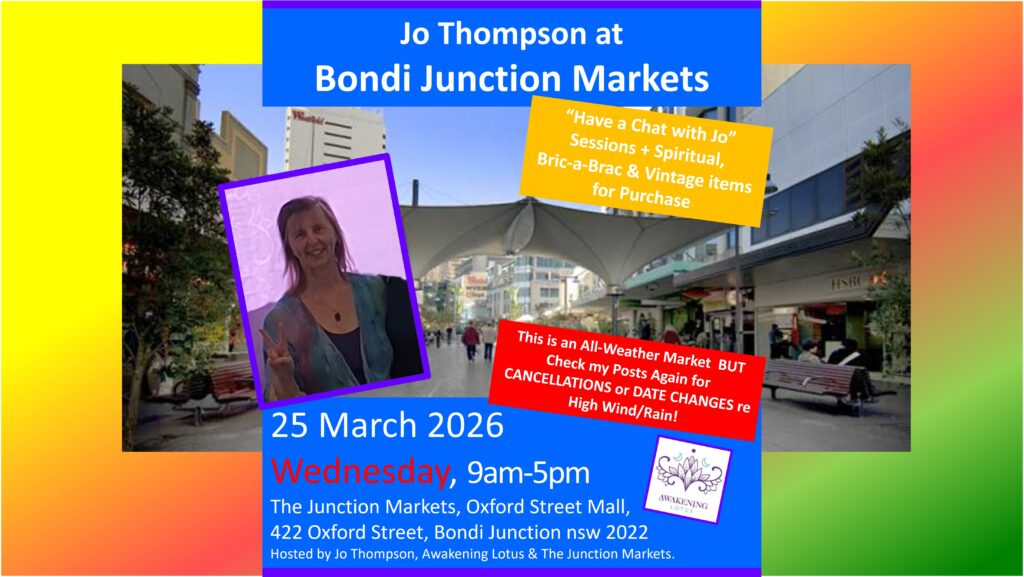 Event: Bondi Junction Markets (WEDNESDAY - 25 Mar 2026) With Jo Thompson